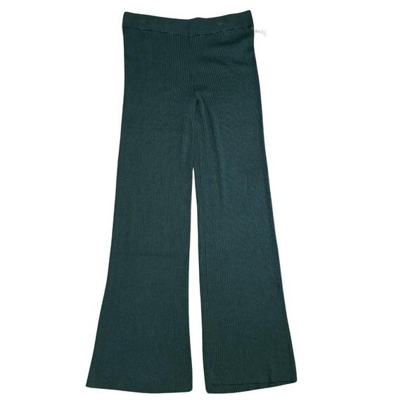 SPLENDID Cashblend Silva Wide Leg Pant Evergreen Cashmere Blend Pull-On NWT XL - Picture 4 of 8